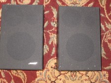 BOSE Model 21 Speaker System Speakers Pair Bookshelf Black Works Excellent Great