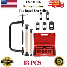 13Pcs Black Valve Spring Compressor Tools Assortment Kit, Including 5Pcs Pusher
