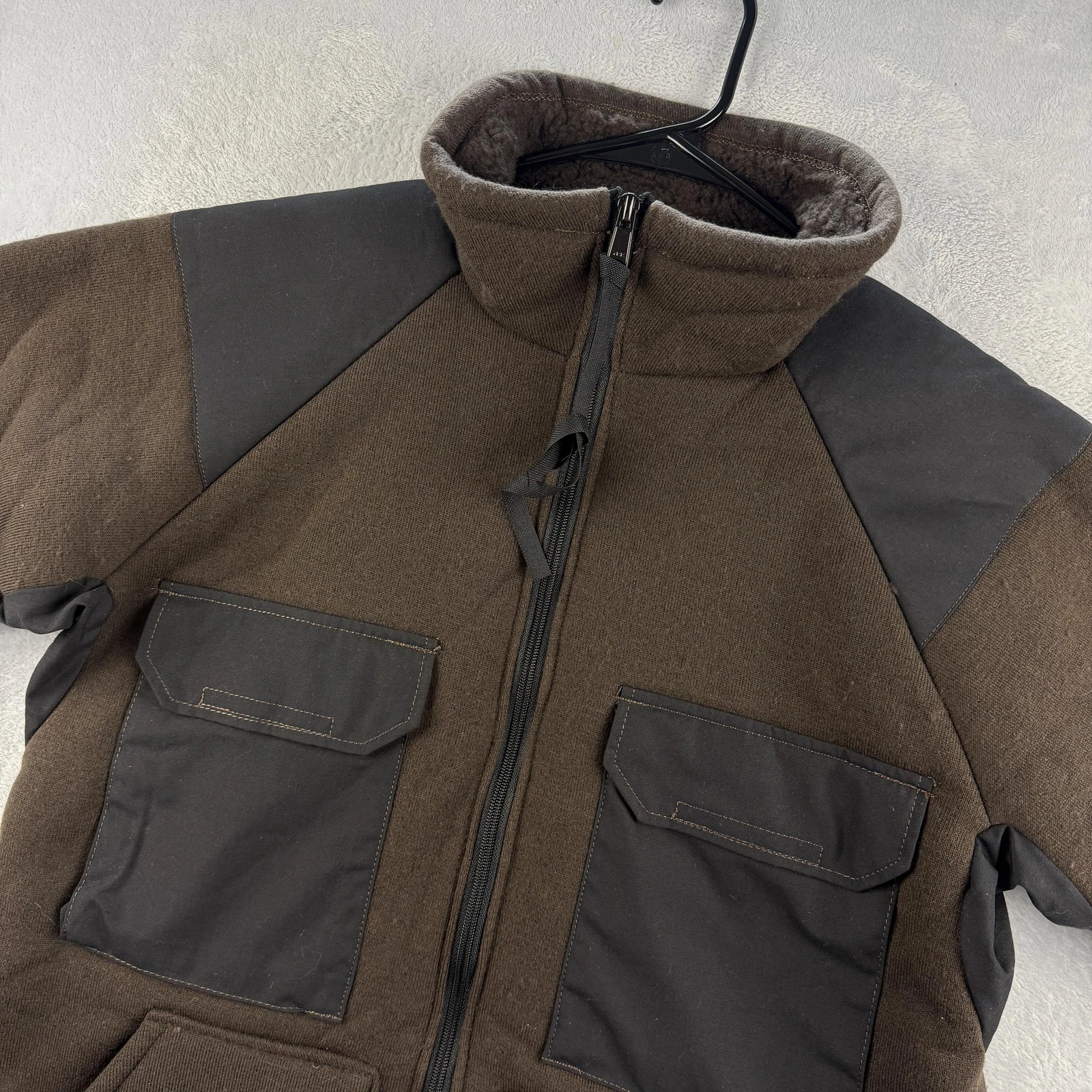Vintage US Military Cold Weather Pile Jacket Mens Medium Synthetic Fiber 90s
