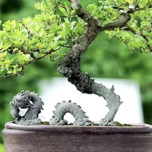 Aquarium Dragon Statue Sandstone Ornaments Asian Fish Tank Decor for - Picture 3 of 7
