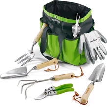 WORKPRO 8-Piece Garden Tools Set Stainless Steel Heavy Duty Gardening Tools New
