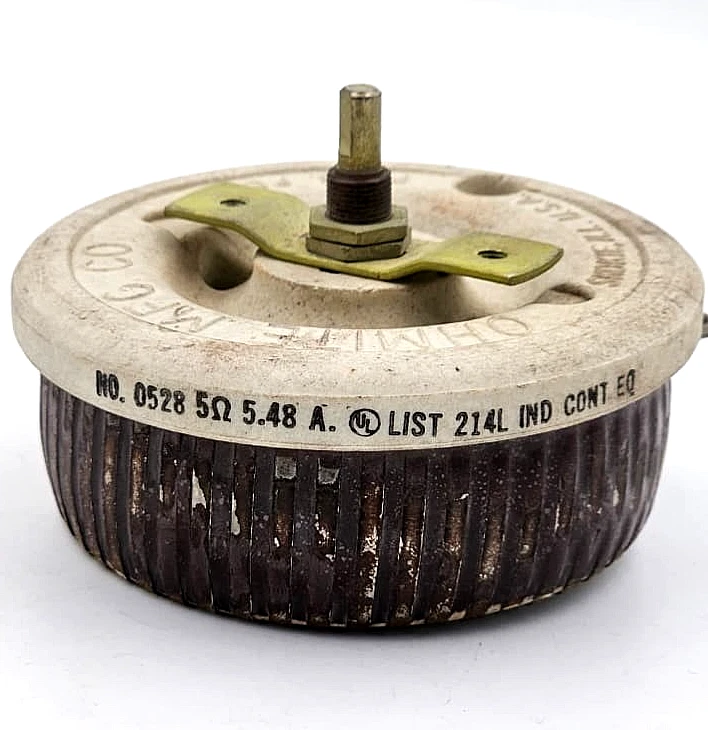 (1 шт.) Ohmite Rheostat 0528 | 5 Ом 5,48 А переменный резистор | сделано в США - Изображение 2 из 4