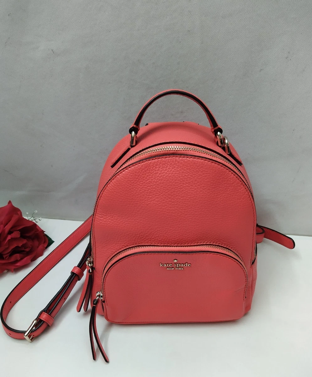 kate spade Lizzie Medium Coral Pink Leather Mini Backpack Kate Spade New York Lizzie Medium Flap Backpack | Brixton Baker main image 4