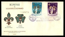 Mayfairstamps Colombie FDC 1962 double scoutisme couverture premier jour aax_75809