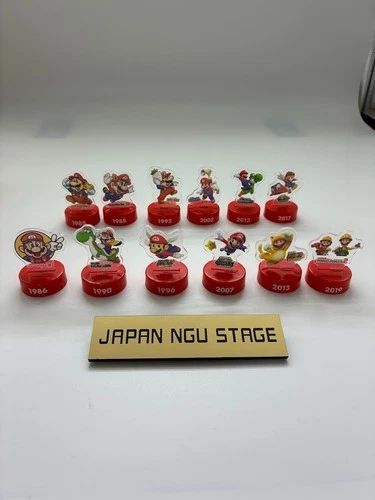 Authentic Super Mario Bros 35th Anniversary Bottle Marker Full Set 12pcs 7-Eleve