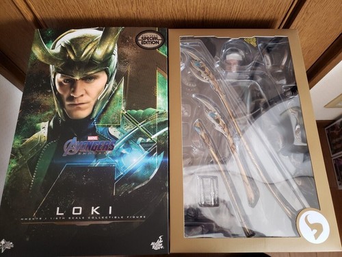 Hot Toys MMS579 Loki Figure Avengers Endgame Nuovo - Foto 2 di 4
