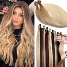Remy Human Hair Thick 200G Full Head Nano Ring Micro NANO Loop Beads Extensions