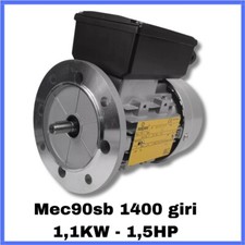 Motore elettrico asincrono monofase 1400 giri B5 per compressore mec90sb 4 poli