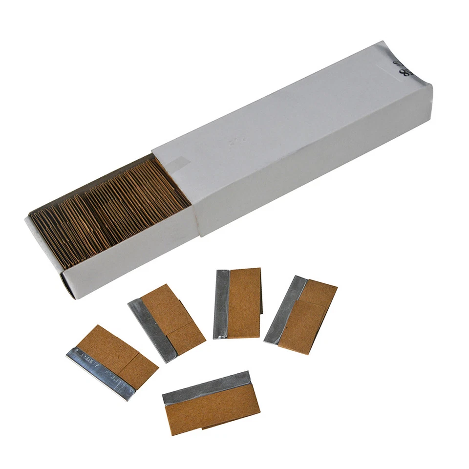 100PCS 1.5" Razor Scraper Blade Glass Paint Oven Clean Single Edge Blade Carbon - Image 2 of 4