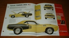 1971 Plymouth Cuda 383 Spec Sheet Brochure Poster Print Photo Info 71 70 1971 Plymouth Cuda 383 Spec Sheet Brochure Poster Print Photo Info 71 70