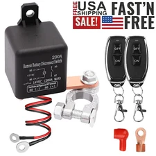 Car Battery Switch Disconnect Power Kill Master Isolator Wireless Remote Control