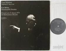 KARL BOHM SCHUBERT GREAT C MAJOR SYMPHONY LIVE 1979 ETERNA ED.1 STEREO 827157 NM