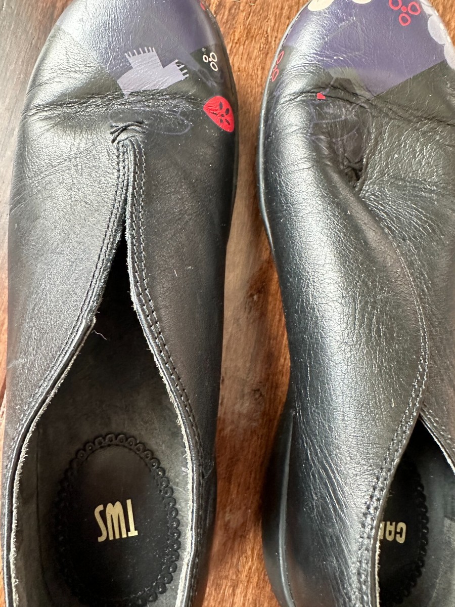 Camper TWS Twins Shoes, Black Flower Power, Excellent Camper TWS Twins Shoes, Black Flower Power, Excellent