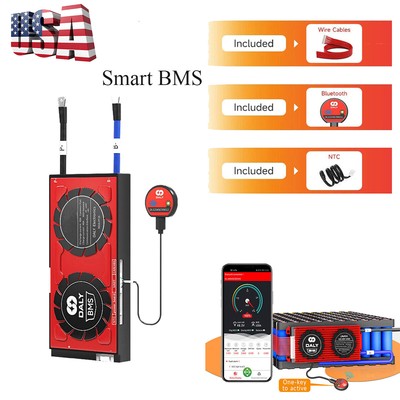 Daly Smart BT BMS 4S/8S/16S 100A/150A LiFePO4  Common Port with Balance US