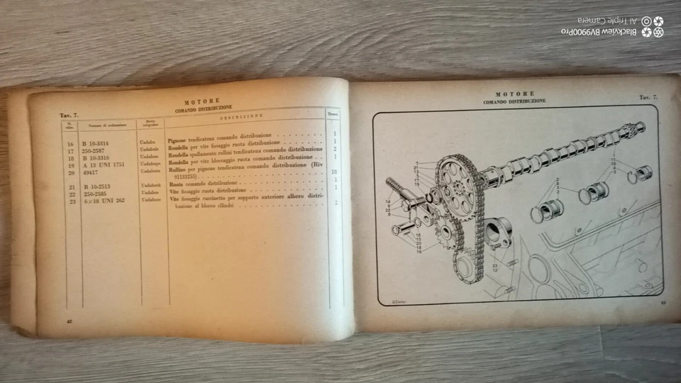 LANCIA AURELIA Catalogo part di ricambio. Spare parts Catalogue.  Originale.  Foto 4 de 4