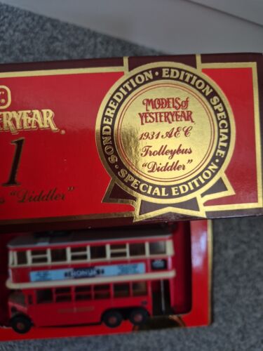 Special Edition Model Of Yesteryear A&C Trolleybus "Diddler" 1931 Y10 - Picture 11 of 12