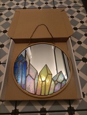 Mirror Stained Glass crystal Geode Pattern Overlay