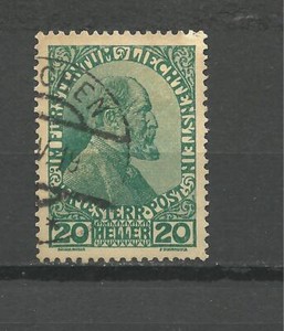 LIECHTENSTEIN, Prince Johann II 1918-1919 used