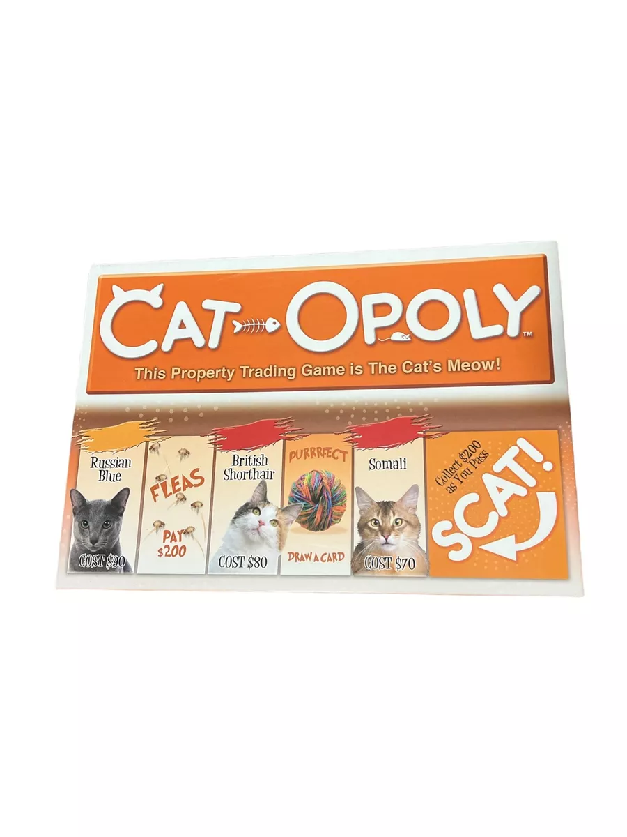 Late for the Sky Cat-Opoly Board Game 