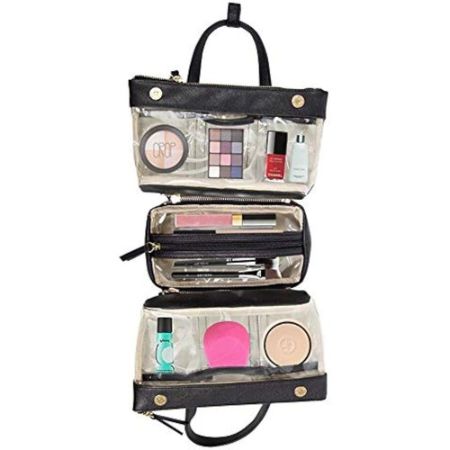 PurseN Adira Travel Makeup Case (Black Lace) Organizer Detachable Compartments - Picture 4 of 4