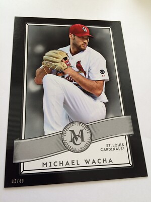 2016 Topps Museum Collection Jumbo 5x7 Michael Wacha Cardinals 83 #'d 07/49
