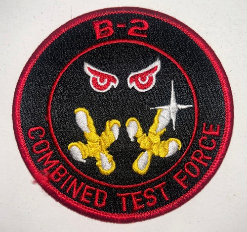 B-2 Bomber Combined Test Force 4" Round Patch NOS. Stealthy!