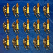 Huge Lot Set of 17 Seventeen antique arts & crafts wall sconces KB