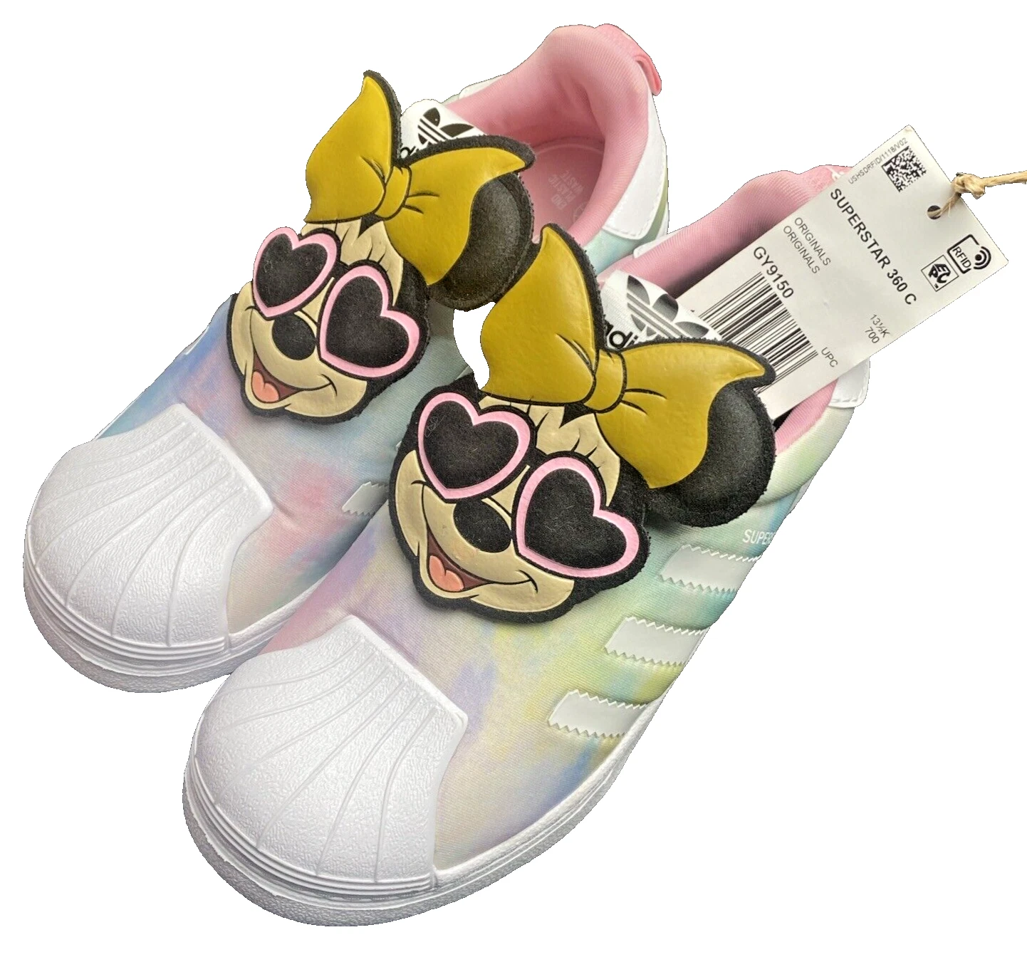 ADIDAS GY9150 SUPERSTAR 360 C YTH'S (media) scarpa lifestyle in maglia rosa bianca nera