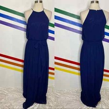 NEW Donna Morgan Alana Navy Blue Dress Gown Size 0