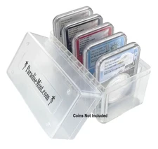 Paradise Mint Brand 10 Coin Clear Storage Box for NGC and PCGS Slabs