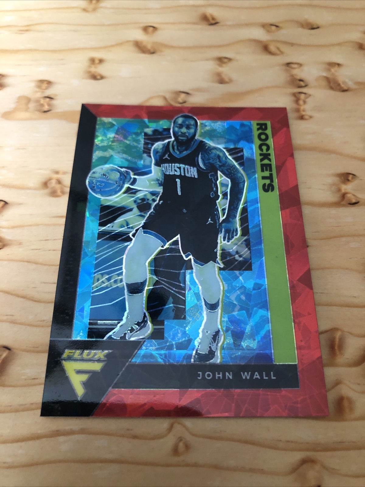 2020-21 Panini Flux - Red Cracked Ice Prizm #63 John Wall