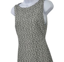 Alice & Olivia Dress Womens Size 4 Bateau Neckline Tweed Mini Cut Out Back