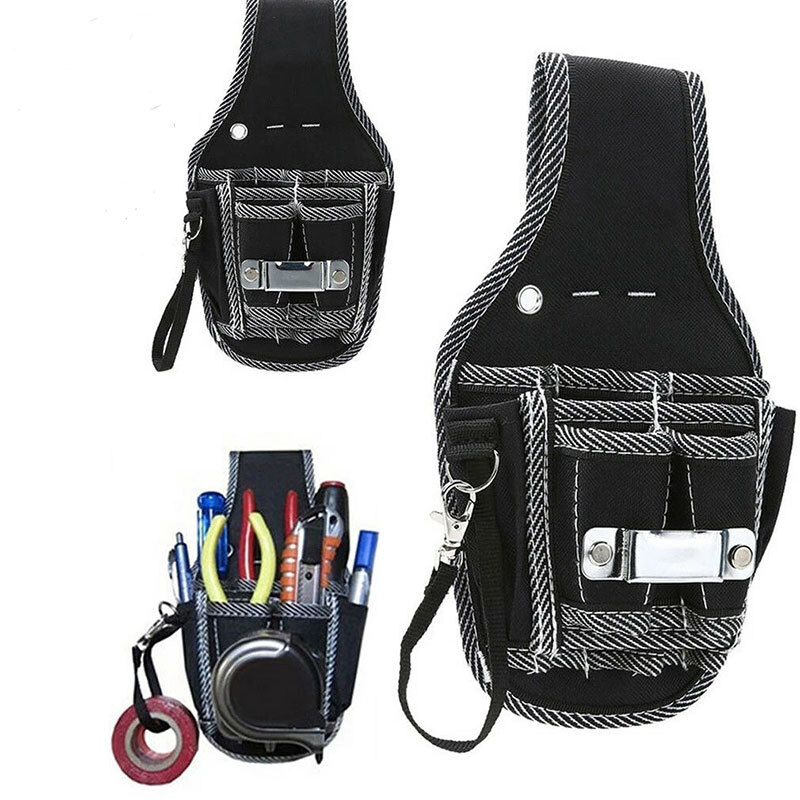 Electrician Waist Pocket Tool Belt Pouch Bag Screwdriver Kit Holder