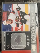 Josh Norris  2021-22 upper deck hockey Rookie Retrospective