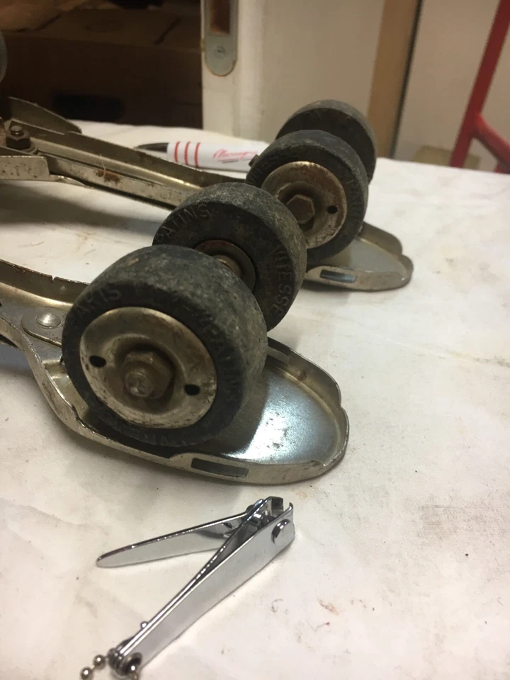 Ancien Patin A Roulette Vintage Marque Vitesse Made In France - Photo 4/4