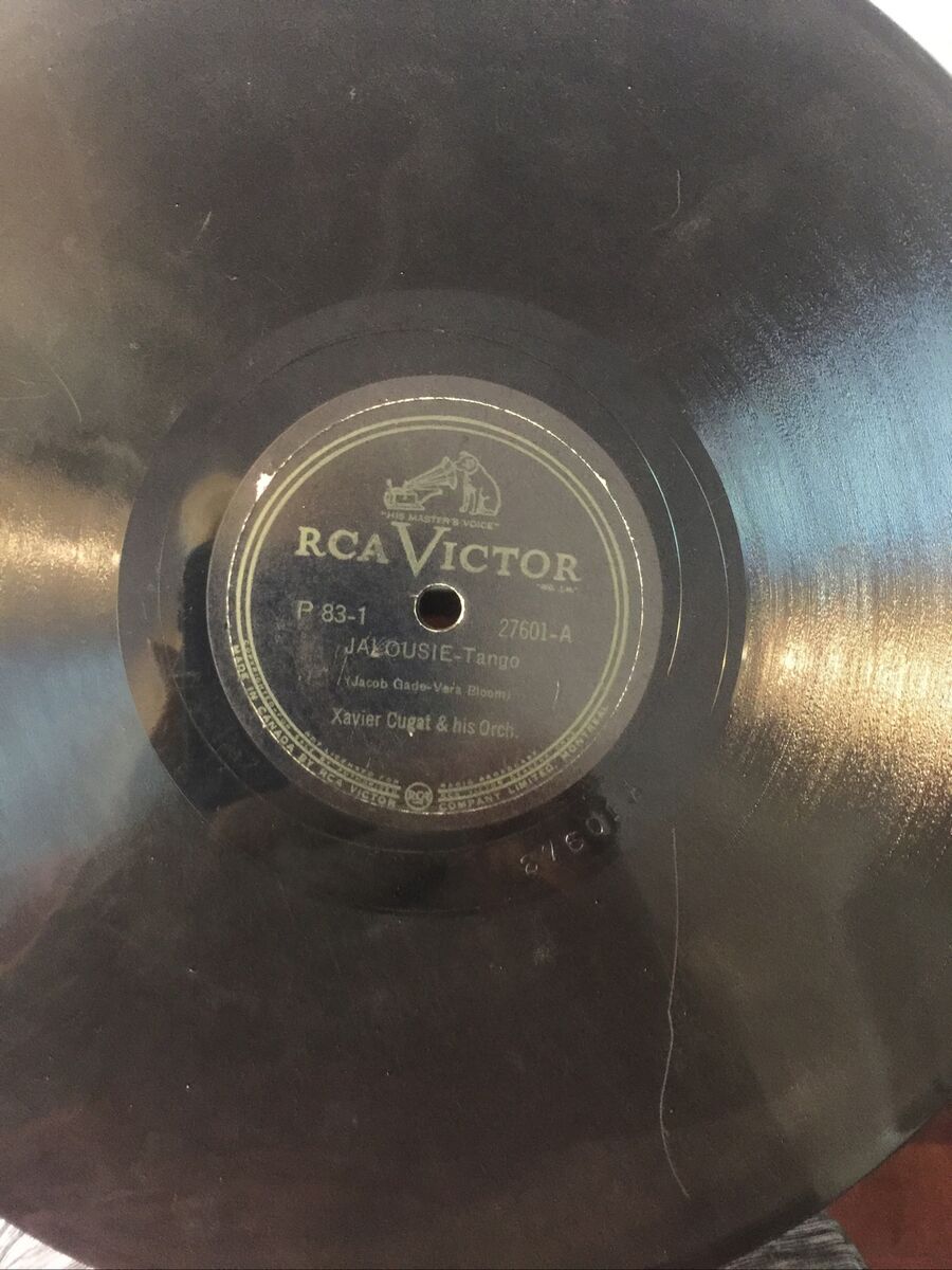 RCA Victor 27601 Xavier Cugat Jalousie Tango / Tina Tango 78 RCA Victor 27601 Xavier Cugat Jalousie Tango / Tina Tango 78