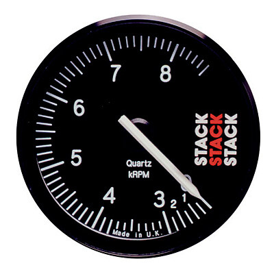 Stack ST400 80mm Rally Recording Tachometer Black Dial 0-3-8500 RPM Rev Range - Picture 1 of 1
