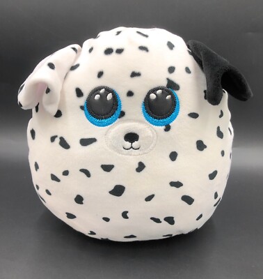 TY Fetch Hund Squish-A-Boos Plüschtier weich Dalmatiner weich Kuscheltier 9 Zoll Spielzeug