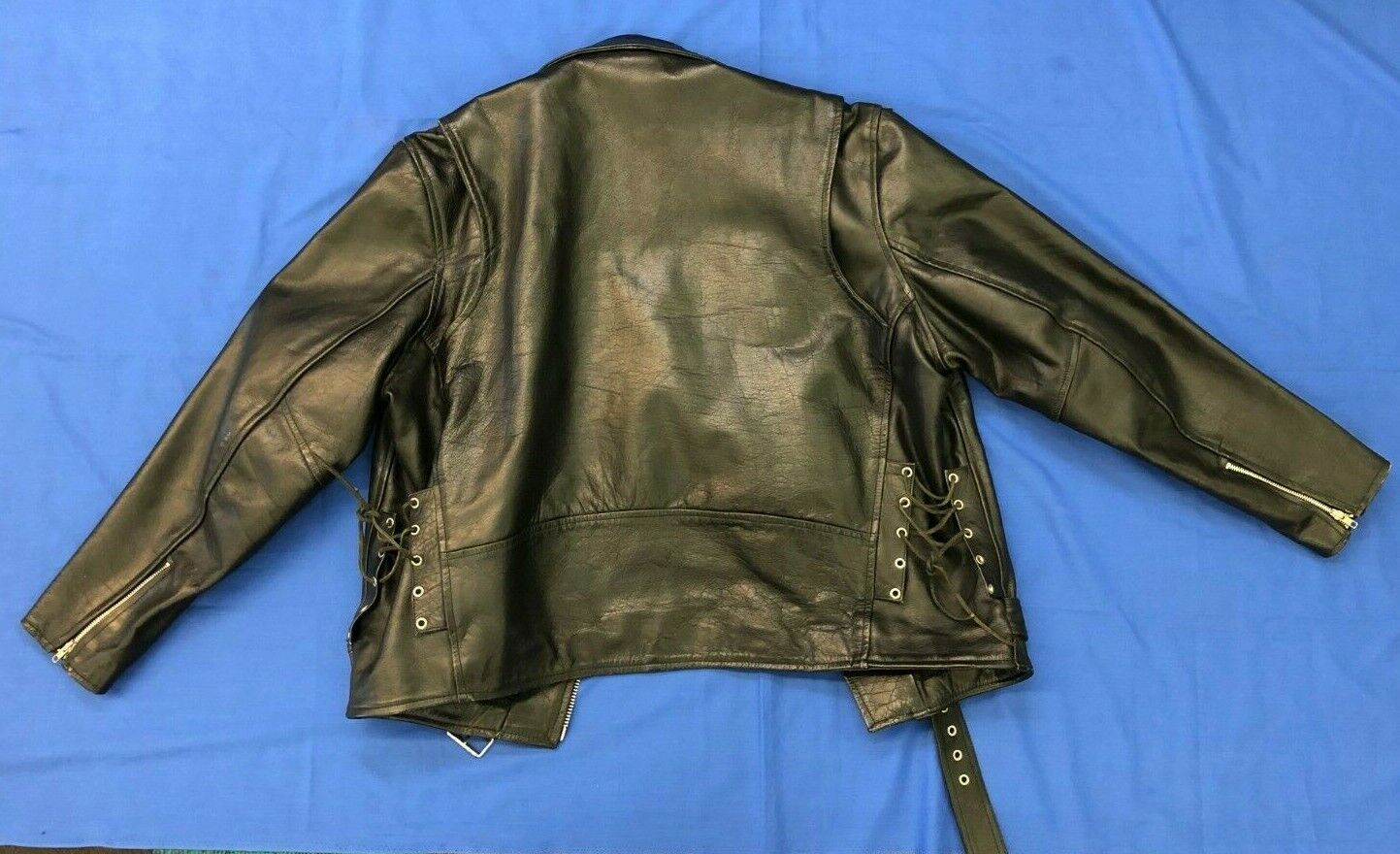 Vintage Genuine Leather Jacket Retro Greaser Punk… - image 10