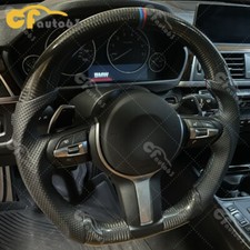 Real Carbon Fiber Steering Wheel Fits BMW M2 M3 M4 F30 F80 F82 F87 No Heated