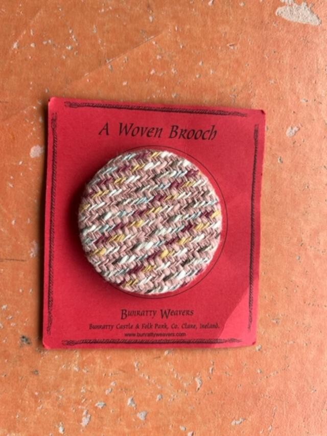 Bunratty Weavers Bunratty Castle & Folk Park Co Clare, Ireland  WOVEN BROOCH