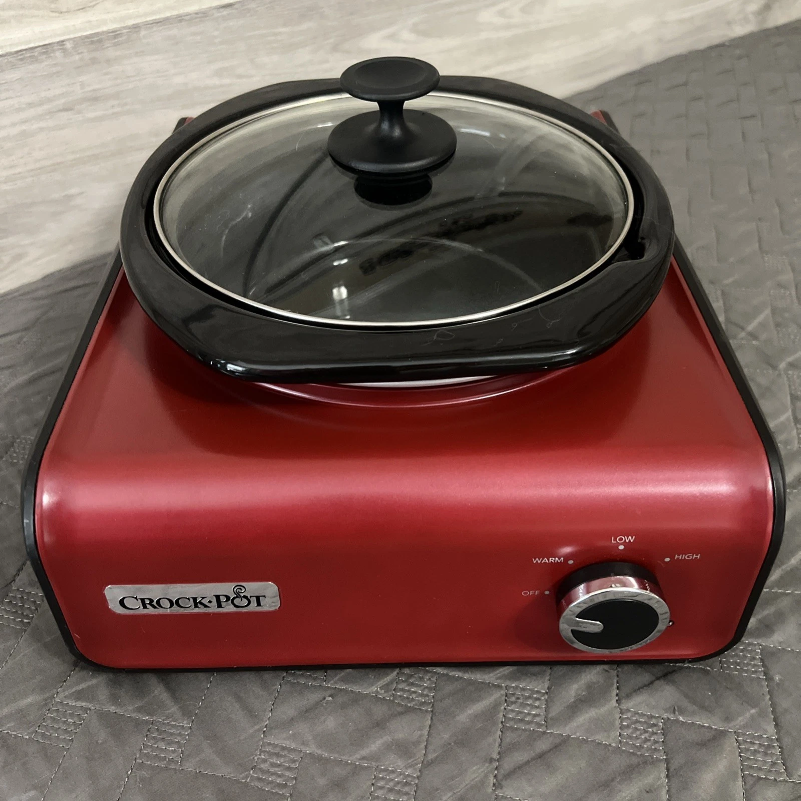 Crock-Pot Hook Up SCCPMD2-R Modular Entertaining System Slow Cooker Red New