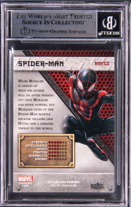 2017 ULTRA PRECIOUS METAL GEMS PMG GREEN SPIDER-MAN MISSING SERIAL