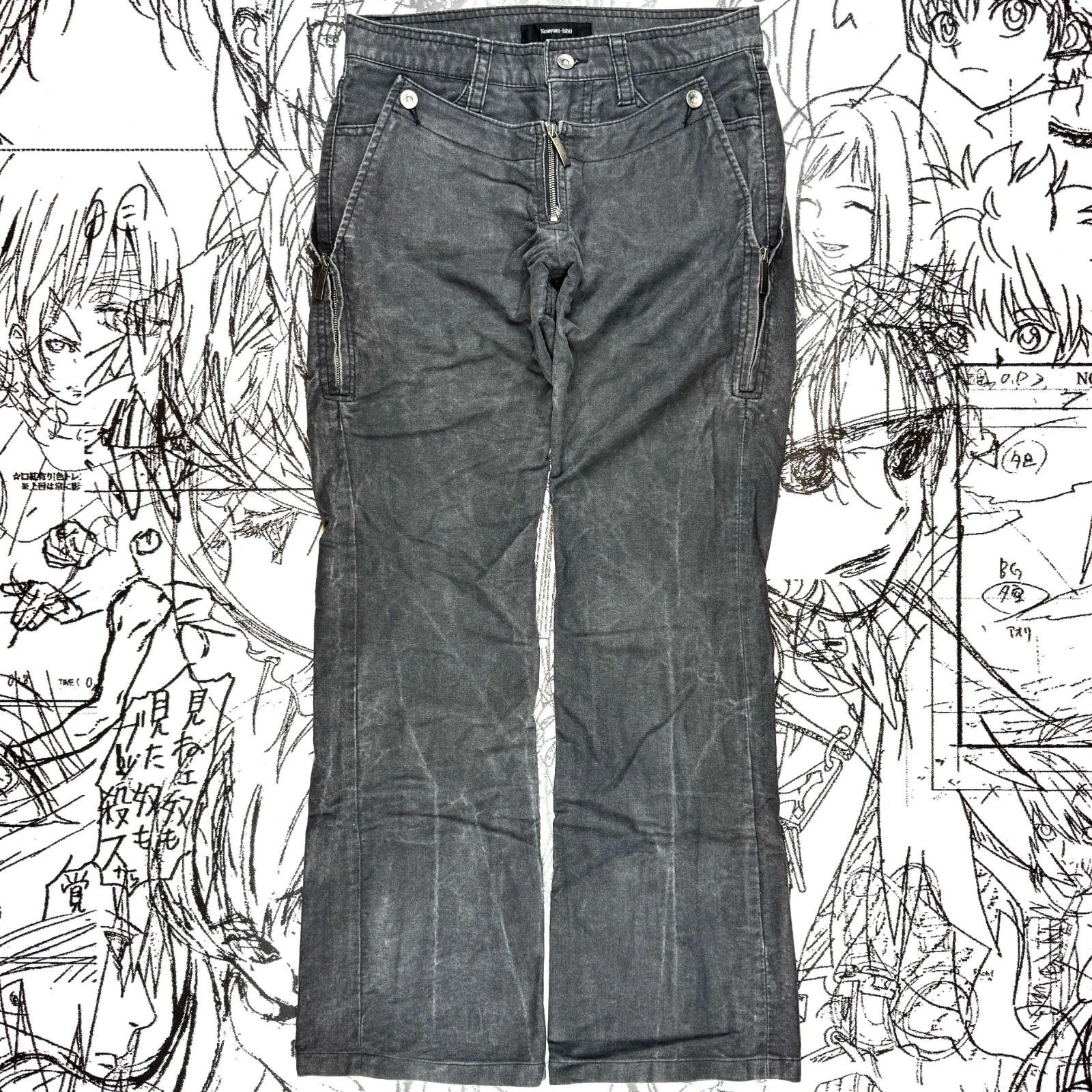 yasuyuki ishii 00s double layered trousers
