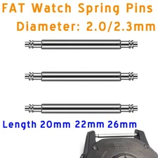 2.0mm 2.3mm Steel Spring Bars Rod Pins for Garmin Fenix Release Pin 20mm 22 26mm
