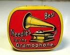 Rare Ad Gramophone Needles Tin 1920 Phonograph Pick-Up Nadeldose #12