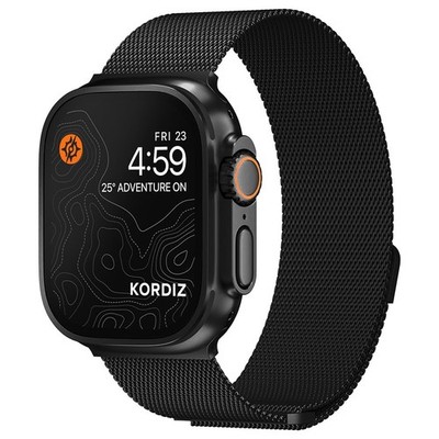 KORDIZ Milanese Mesh Band for Apple Watch ULTRA 3, ULTRA 2/1 [49mm] Silver Na...