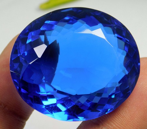 Natural 115.80 Ct Mind Blowing AA+ Blue Tanzanite Oval Cut Certified Gemstone - Picture 6 of 8