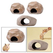 Forma di pietra Criceto Cave Landscaping Rettile Rock Decor Piccoli animali