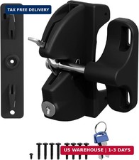 Self Locking gate Latch, Lockable Latch Key, Fence Lock Suitable for Outdoor Gat